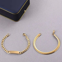 2 Pcs Men Stainless Steel Bracelet Set