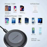 Ravpower Fast Wireless Charger Magsafe 10W Max With Qi 3.0 Adopter