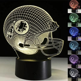 3D Lamp Illusion Redskin Football Team Lamp