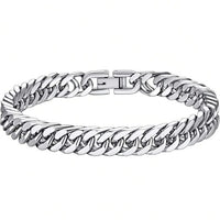 Men Stainless Steel Ring Chain Bracelets