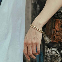 Men Stainless Steel Ring Chain Bracelets