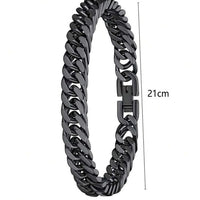 Men Stainless Steel Ring Chain Bracelets