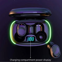 Passive Noise Cancelling In-Ear Touch Control LED Waterproof Wireless Earphone