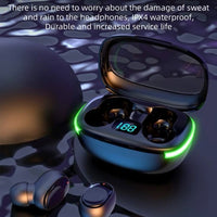 Passive Noise Cancelling In-Ear Touch Control LED Waterproof Wireless Earphone