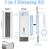 1set Portable 7 In 1 Keyboard Cleaning Brush, Screen Cleaner