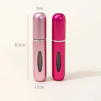 2pcs 5ML Empty Refillable Mini Perfume Bottle Container for Travel