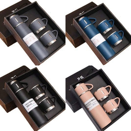 1 Set Stainless Steel Thermal Cup, Double Layer Leakproof Insulated Water Bottle