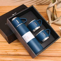 1 Set Stainless Steel Thermal Cup, Double Layer Leakproof Insulated Water Bottle