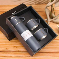 1 Set Stainless Steel Thermal Cup, Double Layer Leakproof Insulated Water Bottle