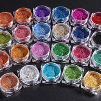 23 Boxes/Set Y2K style Magic Mirror Powder Metal Chrome Mirror Nail Glitter