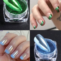 23 Boxes/Set Y2K style Magic Mirror Powder Metal Chrome Mirror Nail Glitter