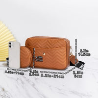 Lightweight, Portable, Classic, Casual Simple Letter Graphic Bag Set