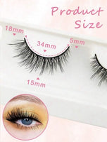 5 Pairs Cat Eye Faux Mink Manga False Eyelashes