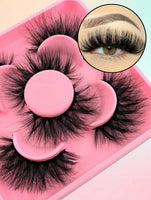 3 pairs Full False Lashes Cat Eye Look 20mm Volumized Eyelashes