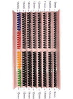 320 Pcs Mixed 30d+50d Colorful Fluffy Crossed D Curl False Eyelashes