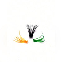 320 Pcs Mixed 30d+50d Colorful Fluffy Crossed D Curl False Eyelashes