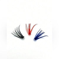 320 Pcs Mixed 30d+50d Colorful Fluffy Crossed D Curl False Eyelashes