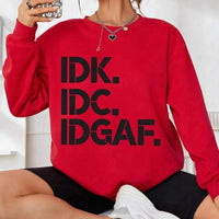 Slogan Graphic Drop Shoulder Sweatshirt