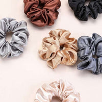 12pcs Shiny Satin Hair Scrunchies Black Friday