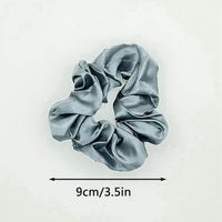 12pcs Shiny Satin Hair Scrunchies Black Friday