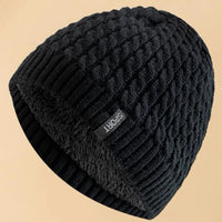 Men Letter Label Detail Knit Beanie