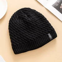 Men Letter Label Detail Knit Beanie