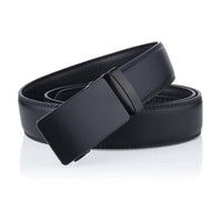 1pc Matte Black Square Automatic Buckle Belt