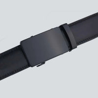 1pc Matte Black Square Automatic Buckle Belt