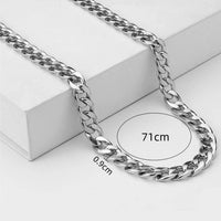 Stainless Steel Men's Minimalist Chain Necklace