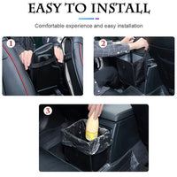 1Pc Foldable Car Hanging Trash Can