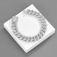 Men Silver Punk Hip Hop Style Bracelet