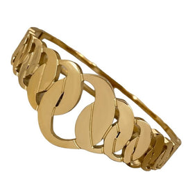 Fashion Design Hollow Chain Stainless Steel Bangle Bracelet For Women