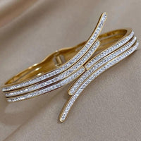 Unique Design Gold Color Stainless Steel Bracelet For Women