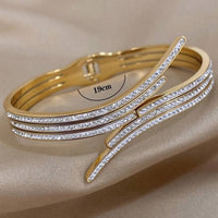 Unique Design Gold Color Stainless Steel Bracelet For Women