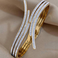 Unique Design Gold Color Stainless Steel Bracelet For Women