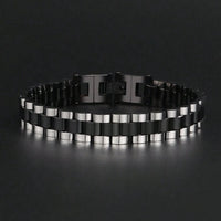 Men Fashionable Business Style Stainless Steel Bracelet