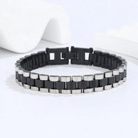 Men Fashionable Business Style Stainless Steel Bracelet