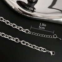 Funky Stainless Steel Studded Decor Pendant Necklace