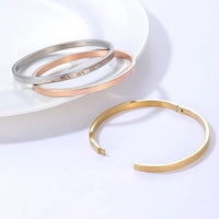 3Pcs Set Stainless Steel Bracelets For Women