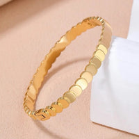 Fashion Stainless Steel Round Bangle For Women