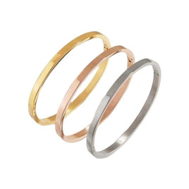 3Pcs/Set Stainless Steel Leisure Simple Design Bracelet