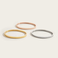 3Pcs/Set Stainless Steel Leisure Simple Design Bracelet