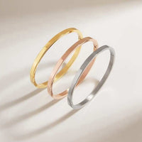 3Pcs/Set Stainless Steel Leisure Simple Design Bracelet