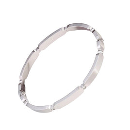 Women Silver Versatile, Square Shaped, Stainless Steel Bracelet