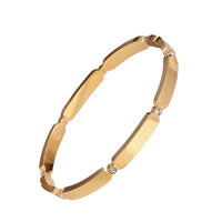 Women Gold Versatile, Square Shaped, Stainless Steel Bracelet