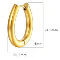 3Pcs/Set Women Stainless Steel Earrings