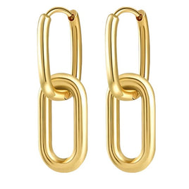 Women Stainless Steel Hoop Earrings