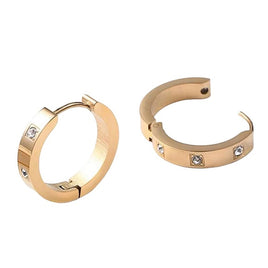 1 Pair Women Stainless Steel Hoop Earring