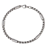 Men Simple Style Stainless Steel Link Chain Bracelet