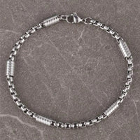 Men Simple Style Stainless Steel Link Chain Bracelet